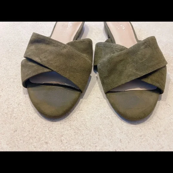 Seychelles Suede Green Strapped Sandals - Picture 3 of 4